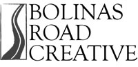 Bolinas Road Creative logo is a winding road.