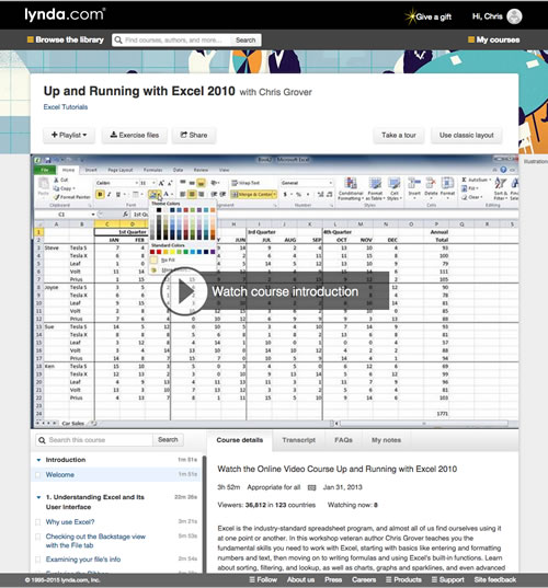 Learn Excel 2010: The Basics by Chris Grover